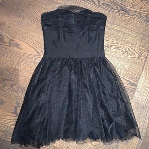 Badgley Mischka • black tulle cocktail dress